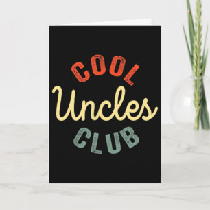 Cool Ooms Club Beste Oom Ooit Funny Vaderdag Kaart