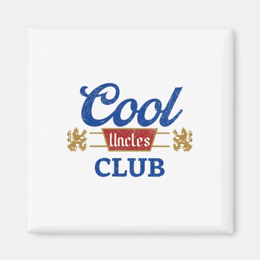 Cool Ooms Club Beste Oom Ooit Grappig Pocket Fath Magneet (Voorkant)