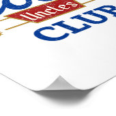 Cool Ooms Club Beste Oom Ooit Grappig Pocket Fath Poster (Hoek)
