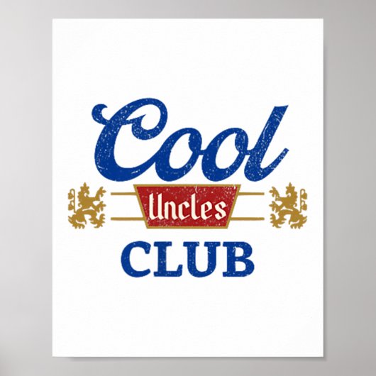 Cool Ooms Club Beste Oom Ooit Grappig Pocket Fath Poster (Voorkant)