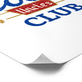 Cool Ooms Club Beste Oom Ooit Grappig Pocket Fath Poster (Hoek)