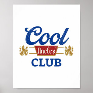 Cool Ooms Club Beste Oom Ooit Grappig Pocket Fath Poster