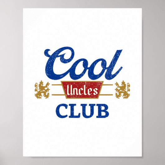 Cool Ooms Club Beste Oom Ooit Grappig Pocket Fath Poster (Voorkant)