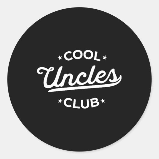 Cool Ooms Club Beste Oom Ooit Grappig Pocket Fath Ronde Sticker (Voorkant)