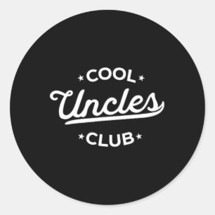 Cool Ooms Club Beste Oom Ooit Grappig Pocket Fath Ronde Sticker