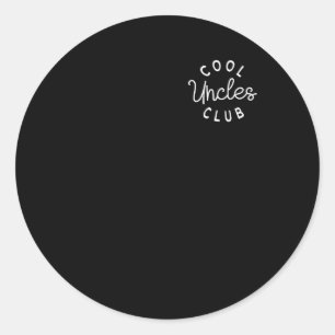 Cool Ooms Club Beste Oom Ooit Grappig Pocket Fath Ronde Sticker