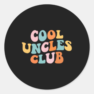 Cool Ooms Club Beste Oom Ooit Grappige Zak Fath Ronde Sticker