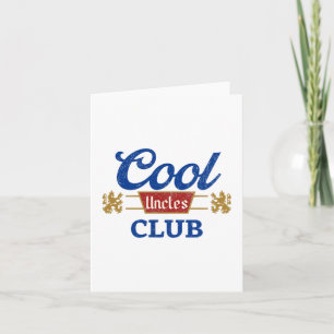 Cool Ooms Club Beste Oom Ooit Grappige Zak Vader Kaart