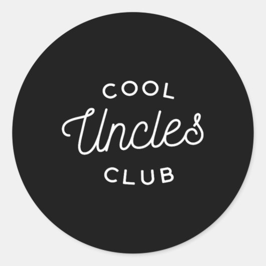 Cool Ooms Club Ronde Sticker (Voorkant)
