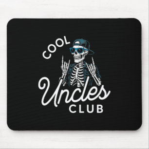 Cool Ooms Club T-shirt Grappig Skelet Mannen Oom  Muismat