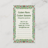 Cool -oosterling Yin Yang Dragon Tiger gevecht Visitekaartje (Achterkant)