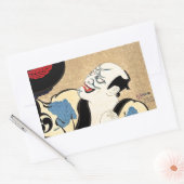 Cool Oosters Japans Haikuro tattoo Rechthoekige Sticker (Envelop)