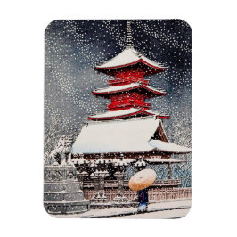 Cool oosters japans kawase winter landschap kunst magneet