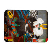 Cool oosters japans legendarische samoerai algemee magneet (Horizontaal)