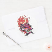 Cool Oosterse Demon Dragon Face tattoo sticker (Envelop)