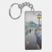 Cool-oosterse japanese overhemden nachtregen shino sleutelhanger (Voorkant Links)