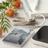 Cool-oosterse japanese overhemden nachtregen shino sleutelhanger (Voorkant Rechts)