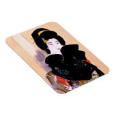 Cool-oosterse traditionele japanese geisha lady ar magneet (Rechterzijde)