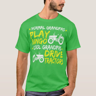 Cool Opa Drive Tractor Vaders Dag Gift Boer T-shirt