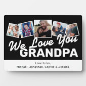 Cool Opa Foto Collage Fotoplaat (voorkant)