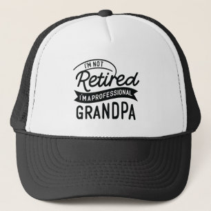 Cool opa gepensioneerd woordkunst trucker pet