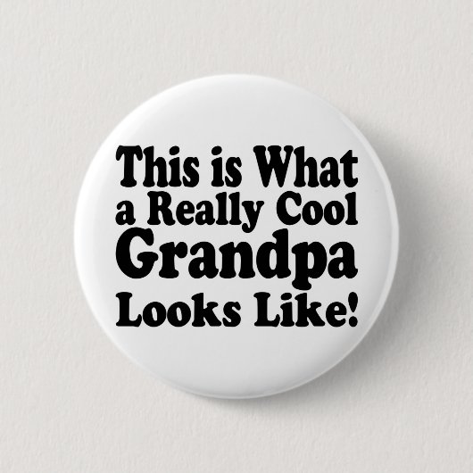 Cool opa grappige opa verjaardagscadeau  ronde button 5,7 cm (Voorkant)