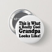 Cool opa grappige opa verjaardagscadeau  ronde button 5,7 cm (Voorkant /achterkant)