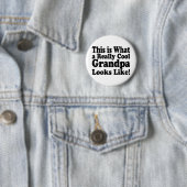 Cool opa grappige opa verjaardagscadeau  ronde button 5,7 cm (In situ)