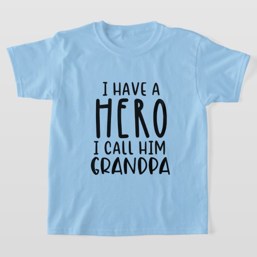 Cool Opa Held Kleinzoon woordkunst T-shirt (Laagn)
