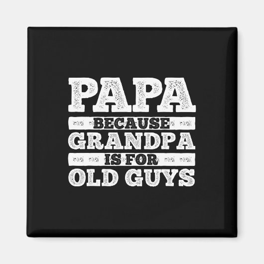Cool Opa Kunst voor mannen Opa Ouder  Magneet (Voorkant)