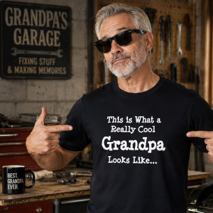 Cool opa, leuke opa Vaderdag cadeau T-shirt