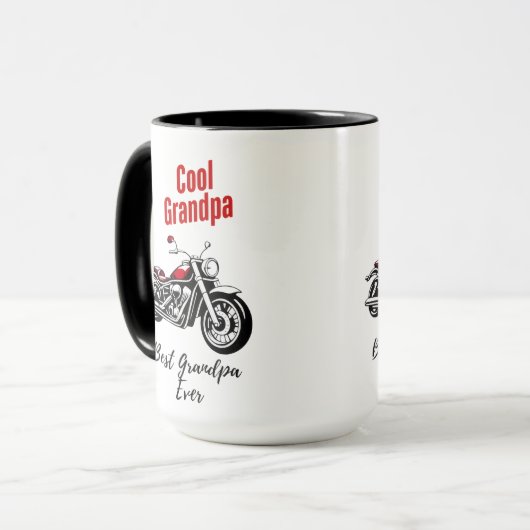 Cool Opa Motorfiets Mok (Voorkant links)