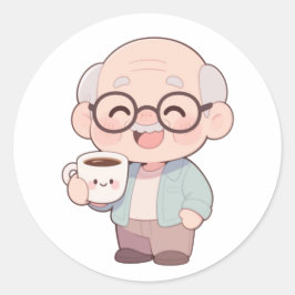 👴 Cool Opa Ronde Sticker