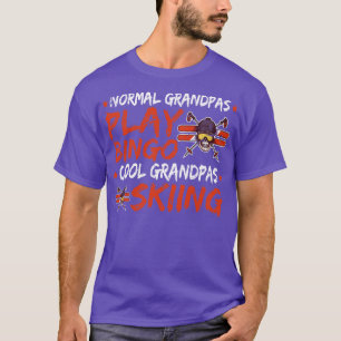 Cool Opa Skiën Grappige Vaders Dag Gift Ski T-shirt
