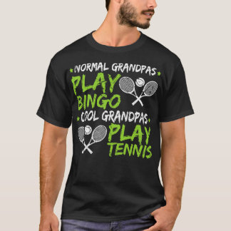 Cool Opa Spelen Tennis Vaders Dag Gift Tennis P T-shirt