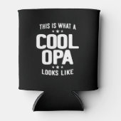 Cool Opa ziet er uit als vader opa Gift Blikjeskoeler (Voorkant)