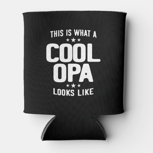 Cool Opa ziet er uit als vader opa Gift Blikjeskoeler (Voorkant)