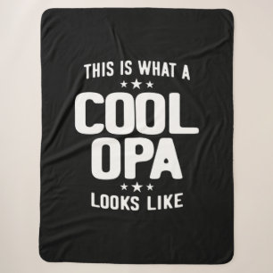 Cool Opa ziet er uit als vader opa Gift Sherpa Deken