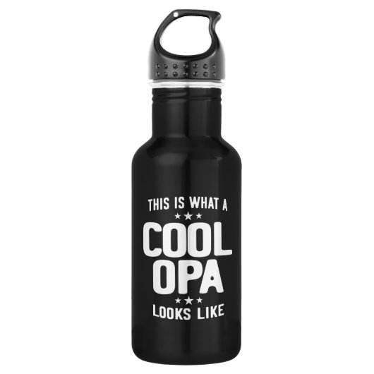 Cool Opa ziet er uit als vader opa Gift Waterfles (Voorkant)