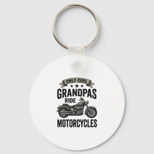 Cool Opa's Rijden Motorfietsen Vintage Biker T-shi Sleutelhanger