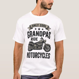 Cool Opa's Rijden Motorfietsen Vintage Biker T-shi T-shirt