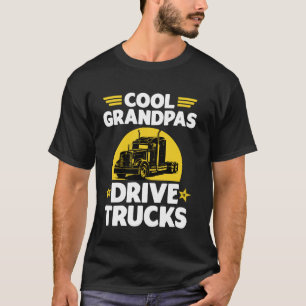 Cool opa's rijden vrachtwagens Leuke trucker opa T T-shirt