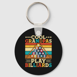 Cool opa's spelen biljart retro snooker pool pl sleutelhanger
