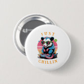 Cool Opossum 80s Retro Flair Ronde Button 5,7 Cm (Voorkant /achterkant)