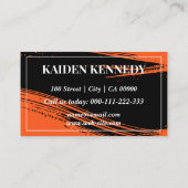 Cool Oranje auto service detaillering foto templat Visitekaartje (Achterkant)