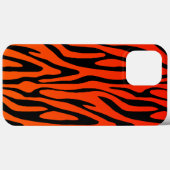 Cool Oranje en Black Zebra Stripes Pattern Case-Mate iPhone Case (Achterkant (horizontaal))