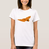 Cool Oranje Halloween Bat T-shirt (Voorkant)