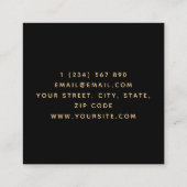 Cool Oranje Joystick Joypad Gamer Game Tester Fun Vierkante Visitekaartje (Achterkant)