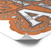 Cool Oranje MAGISCHE Citaat Ontwerp Poster (Hoek)
