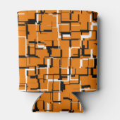 COOL Oranje zwart wit Blikjeskoeler (Achterkant)